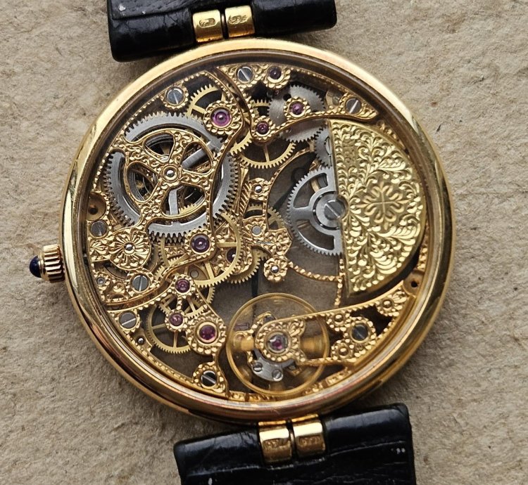 Patek Philippe Skeleton Automatic Yellow Gold 3878 31mm Extremely Rare