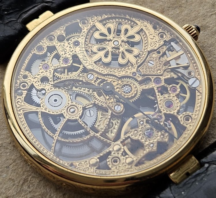 Patek Philippe Skeleton Automatic Yellow Gold 3878 31mm Extremely Rare