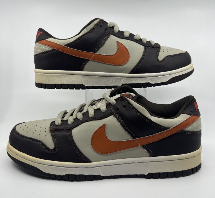 Nike Sb Dunk Low Sample Size 9 Light Stone Mesa Orange Brown