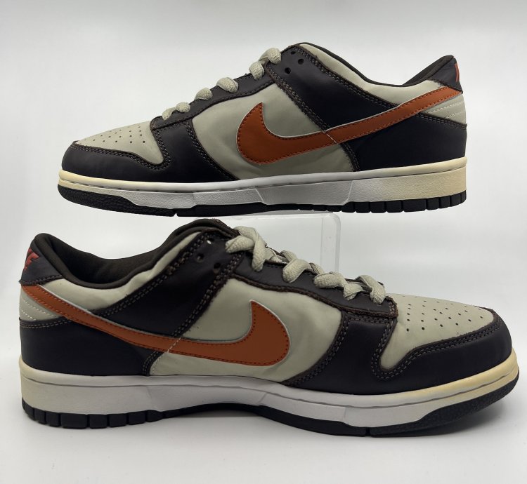 Nike Sb Dunk Low Sample Size 9 Light Stone Mesa Orange Brown
