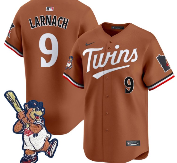 Trevor Larnach Jersey 9 Minnesota Twins Tc Bear Patch Vapor Premier Limited Stitched