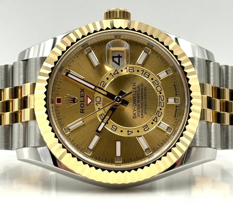 Rolex Sky-dweller Two Tone Champagne Jubilee Bracelet 336933 Unworn 2024