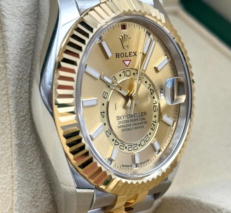Rolex Sky-dweller Two Tone Champagne Jubilee Bracelet 336933 Unworn 2024