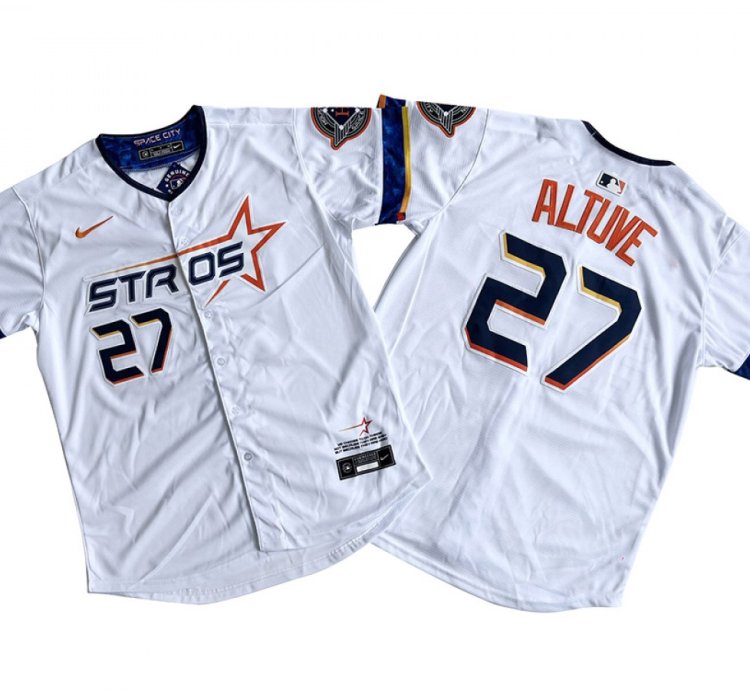 Houston Astros 27 Jose Altuve White 2025 City Connect Limited Jersey