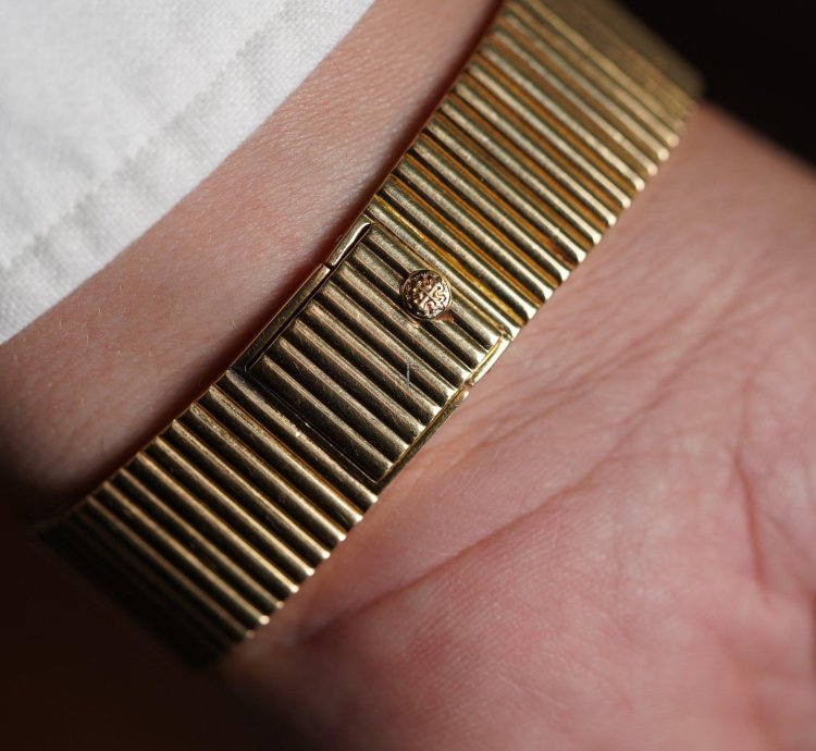 Patek Philippe Tiffany Co Onyx Dial Reference 3649-1 On Bracelet Unpolished