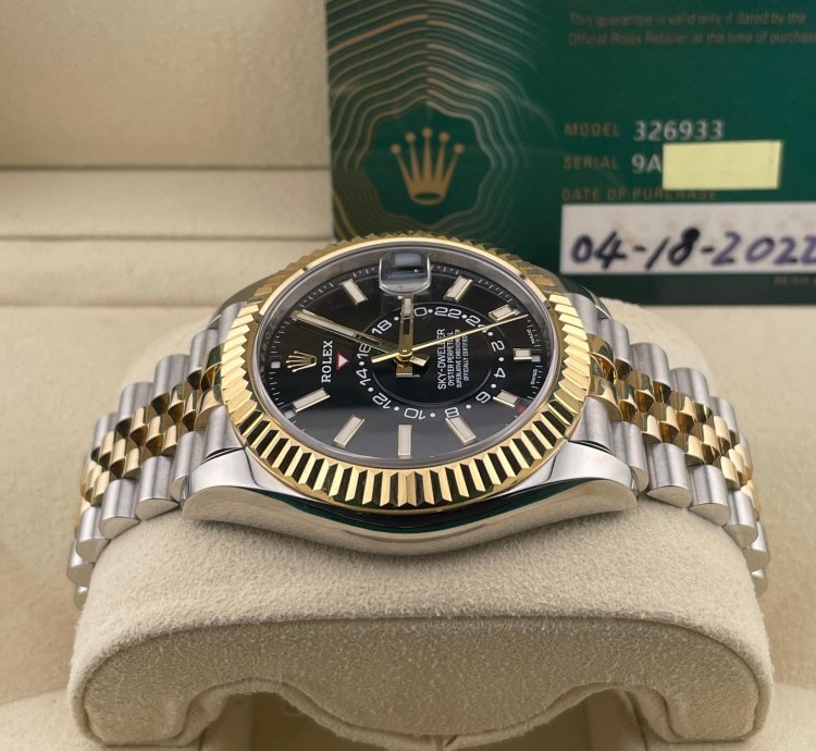 Rolex Sky-dweller Two-tone Black Dial