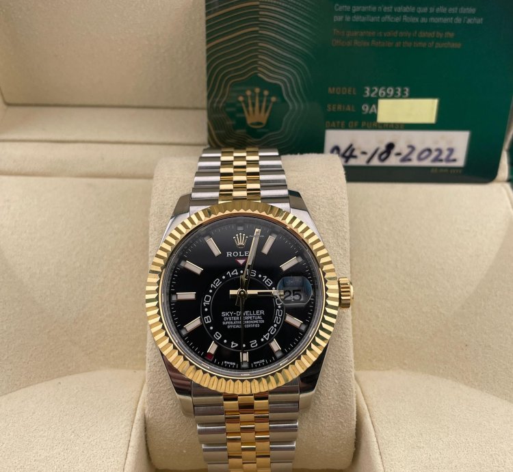 Rolex Sky-dweller Two-tone Black Dial