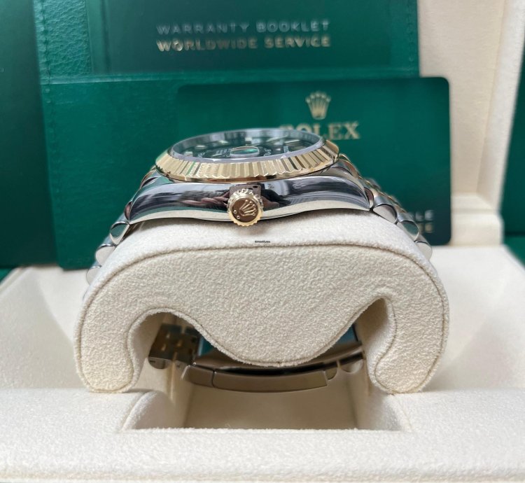 Rolex Sky-dweller Two-tone Yellow Gold Black Index Dial 326933