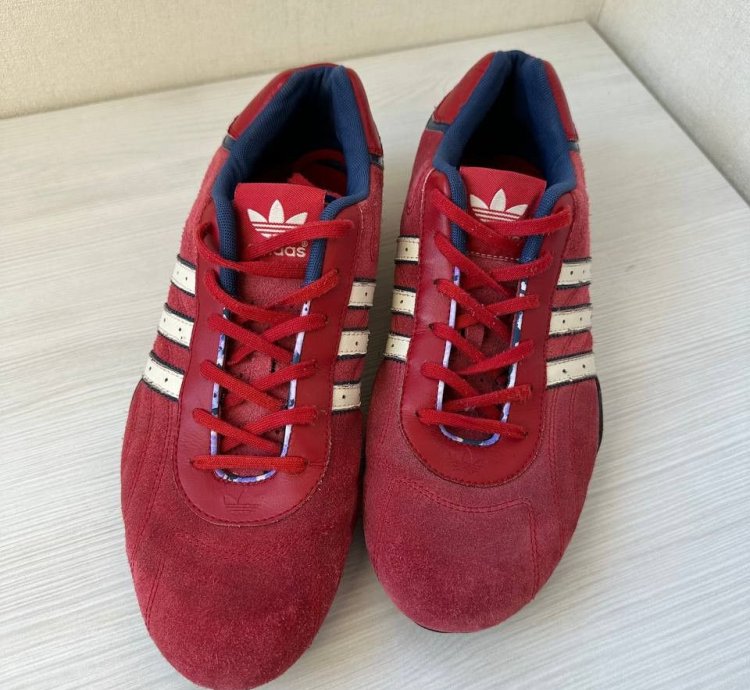 Adidas Goodyear Team Red Suede Racing Sneakers