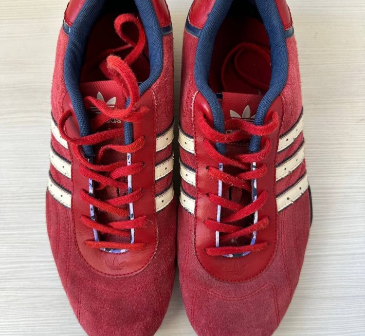 Adidas Goodyear Team Red Suede Racing Sneakers