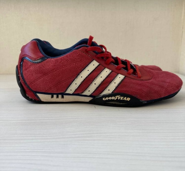 Adidas Goodyear Team Red Suede Racing Sneakers