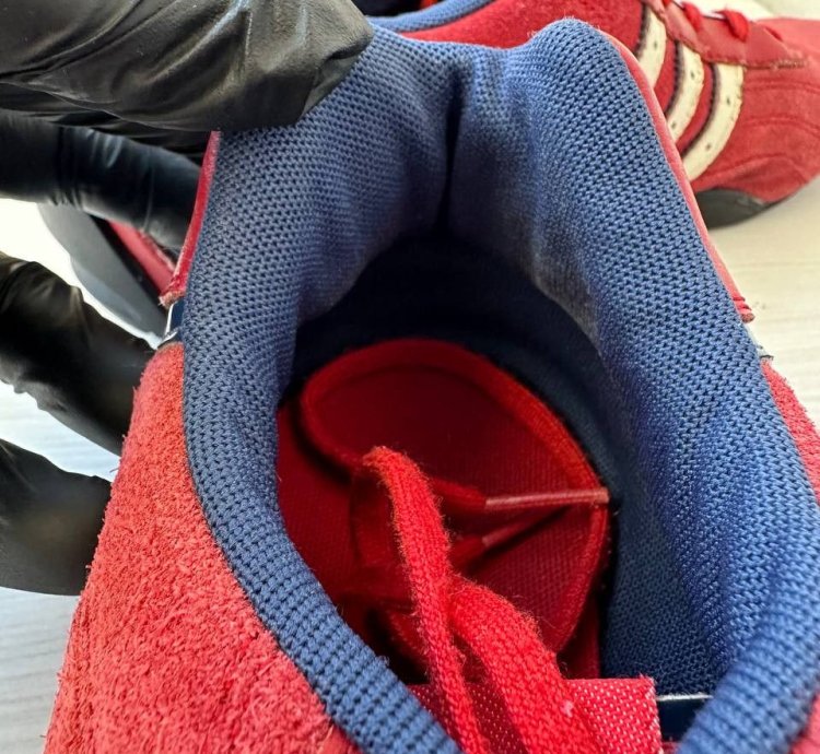 Adidas Goodyear Team Red Suede Racing Sneakers