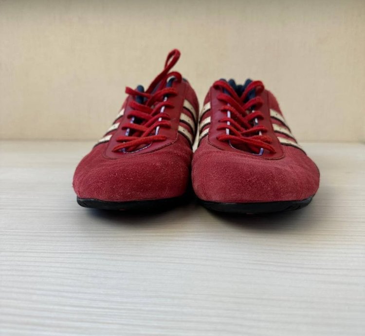 Adidas Goodyear Team Red Suede Racing Sneakers