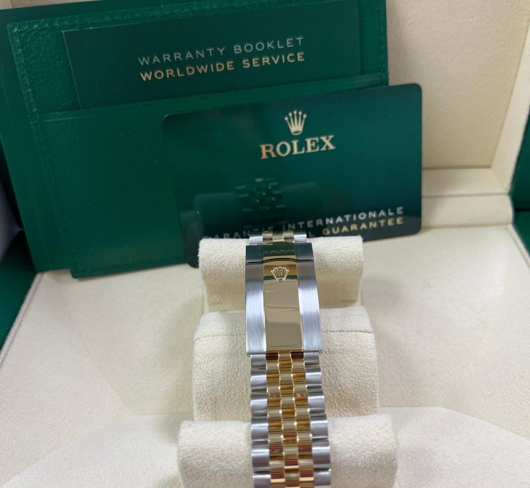 Rolex Sky-dweller Two-tone Yellow Gold Black Index Dial Jubilee 336933