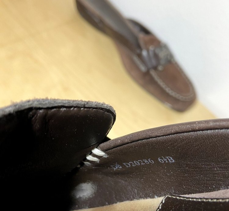 Cole Haan Nike Air Brown Suede Slides Mules D20286 6 5
