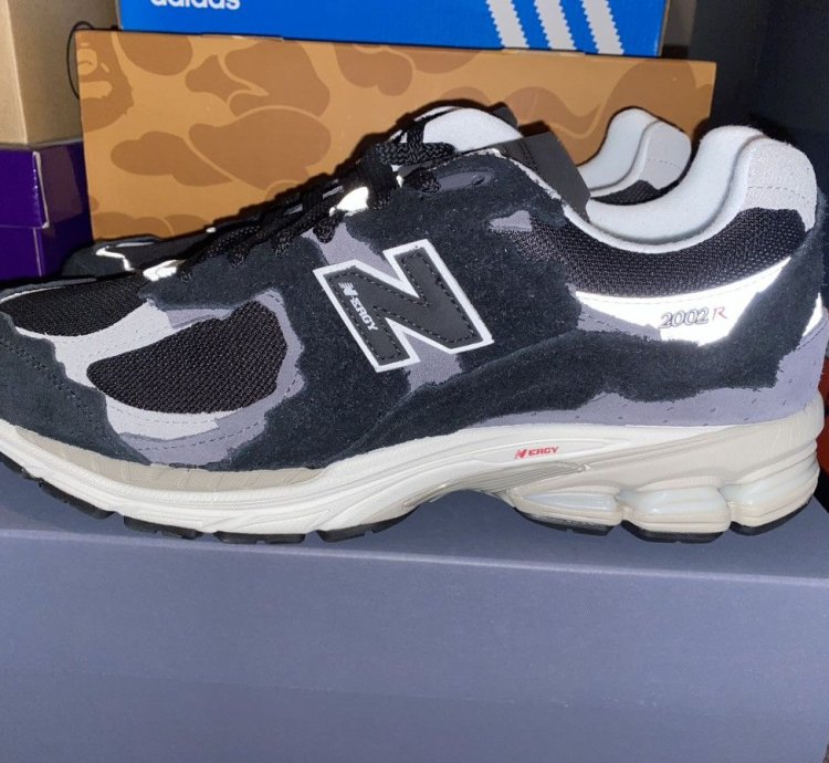 New Balance 2002r Protection Pack Black Grey Sneakers Us12ds