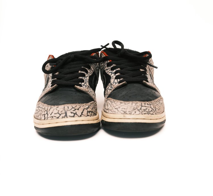 Nike Sb Dunk Low Supreme Black Cement 2002 Size 10 5