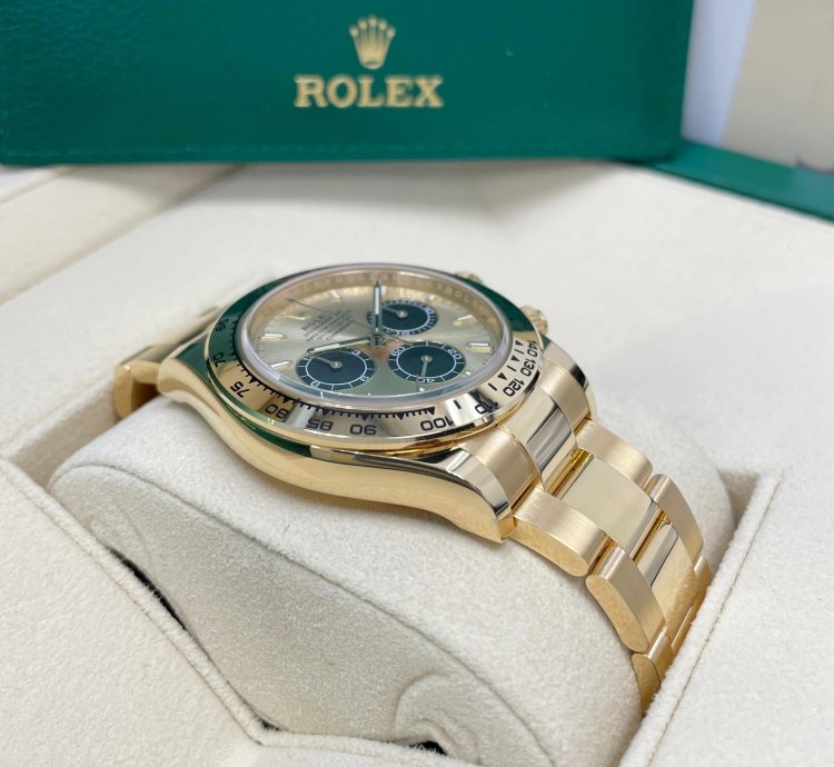 Rolex Daytona Unworn Cosmograph Daytona 126508 Champagne pikachu Dial Yellow Gold Oyster Bracelet 40mm