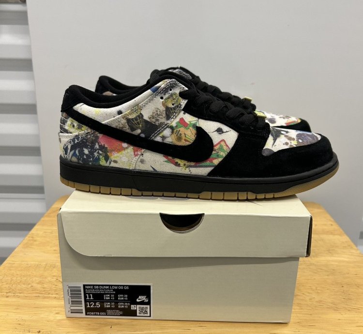 Nike Sb Dunk Low Supreme Rammellzee Size 11 New