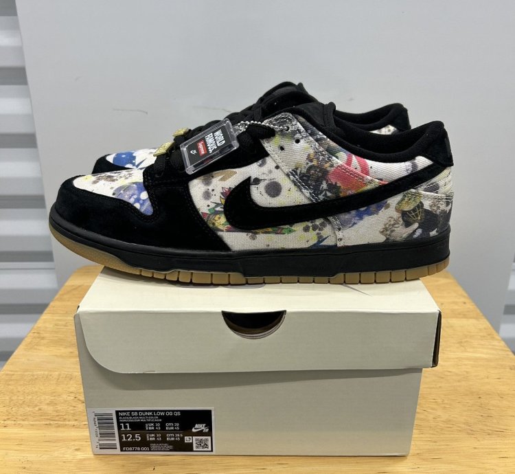 Nike Sb Dunk Low Supreme Rammellzee Size 11 New