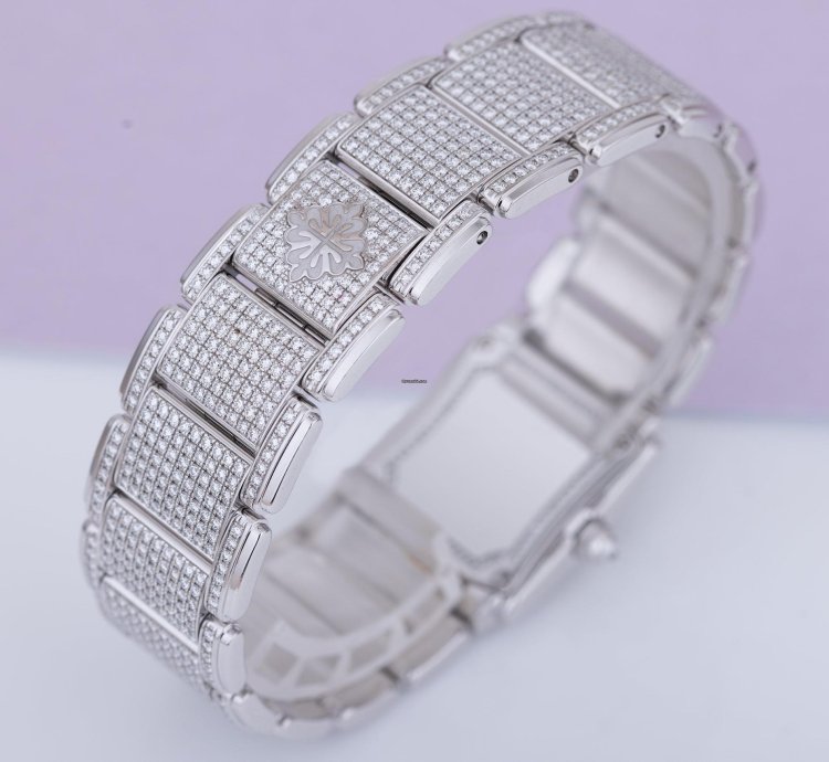 Patek Philippe Twenty 4 Ref 4908 50g 18k White Gold Full Pav Diamonds