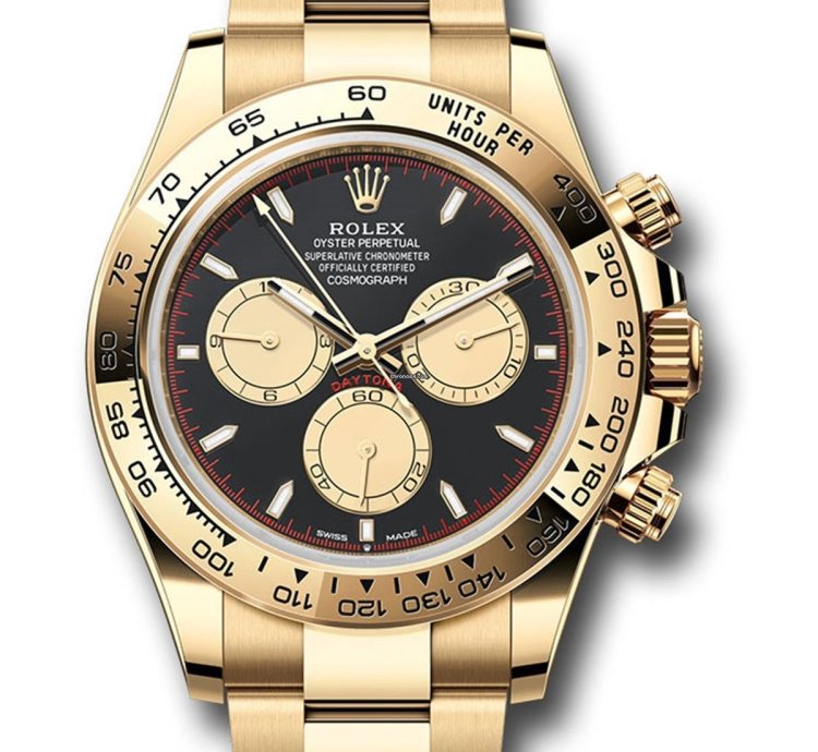 Rolex Daytona Unworn Cosmograph Daytona 126508 Paul Newman Dial 18k Yellow Gold Oyster Bracelet 40mm