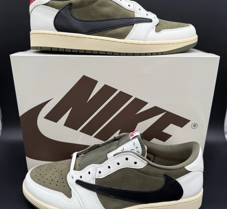 Jordan 1 Retro Low Og Sp Travis Scott Medium Olive