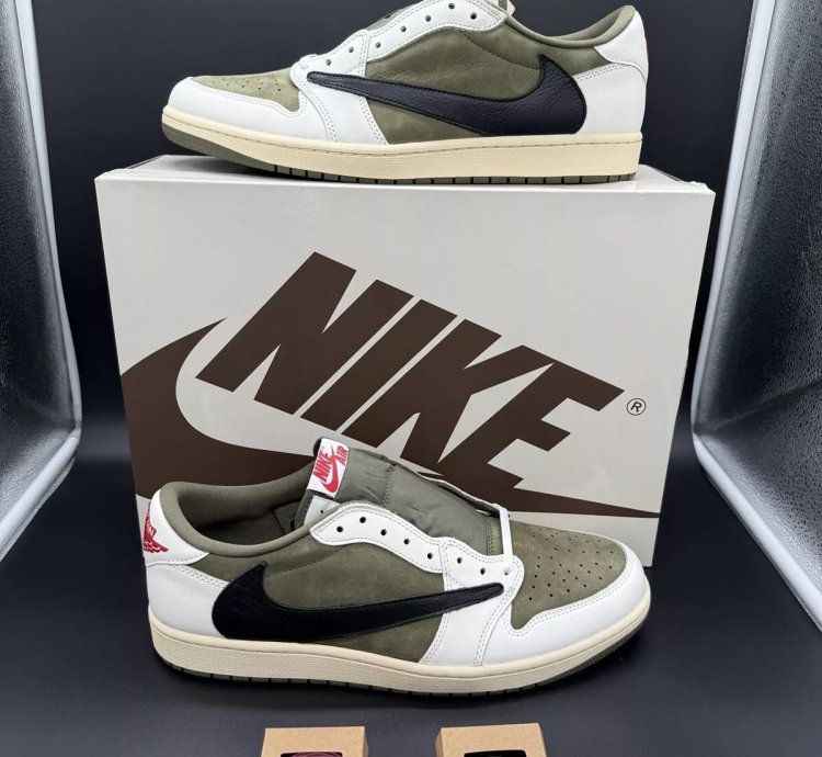 Jordan 1 Retro Low Og Sp Travis Scott Medium Olive