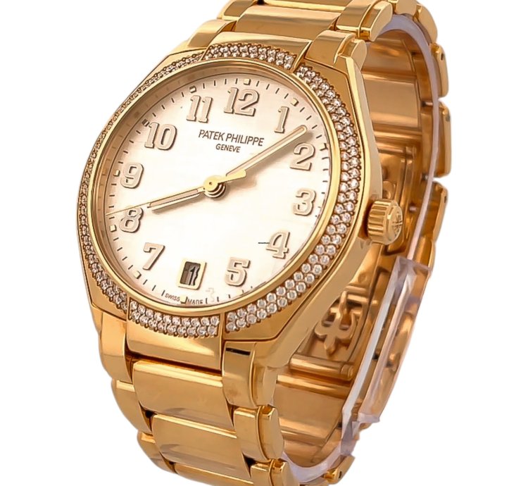 Patek Philippe Twenty 4 Rose Gold Automatic 36mm Diamond Bezel 2022 Box Papers