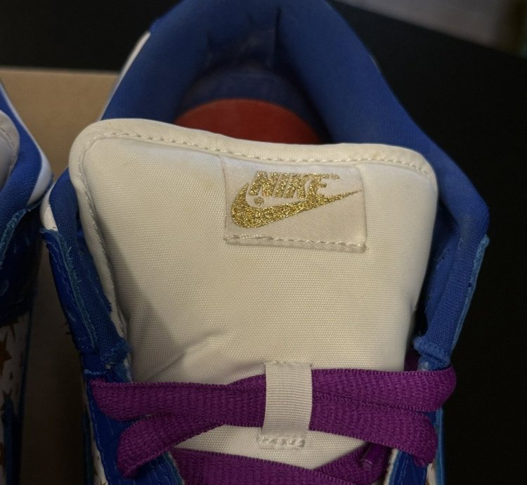 Nike Sb Dunk Low Supreme Stars Hyper Royal Blue Size 12