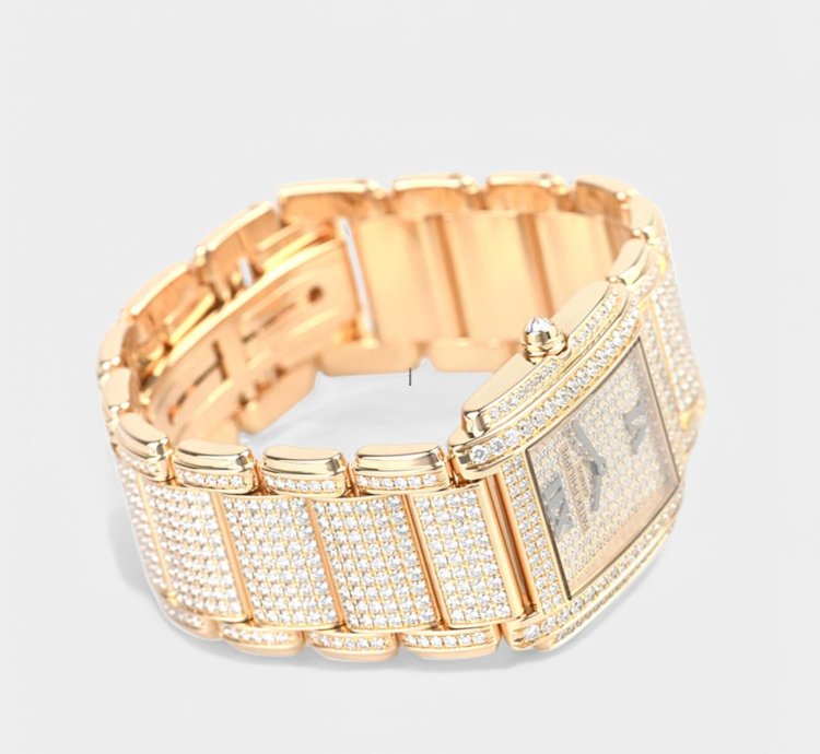 Patek Philippe Twenty 4 Rose Gold Diamonds Quartz 26 3x22mm Box 4910 50r-001