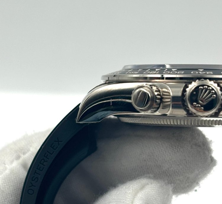 Rolex Daytona Unworn Cosmograph Daytona 40mm Black Dial White Gold Oysterflex 126519ln Box Papers 2025