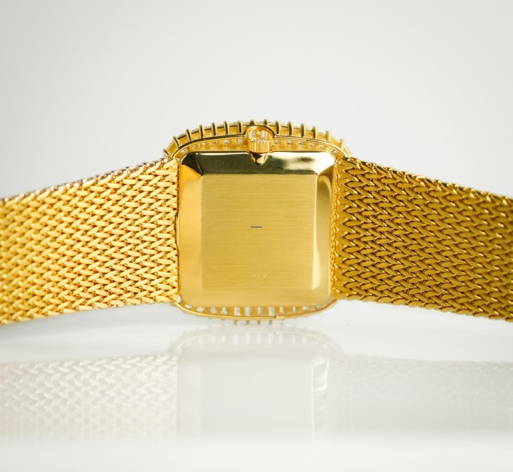 Patek Philippe Vintage Baguette Diamond Onyx 18k Yellow Gold 33mm Manual Winding