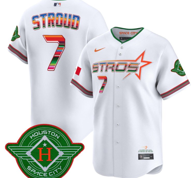 Cj Stroud Jersey 7 Astros 2025 City Connect Mexico Vapor Premier Limited Stitched White