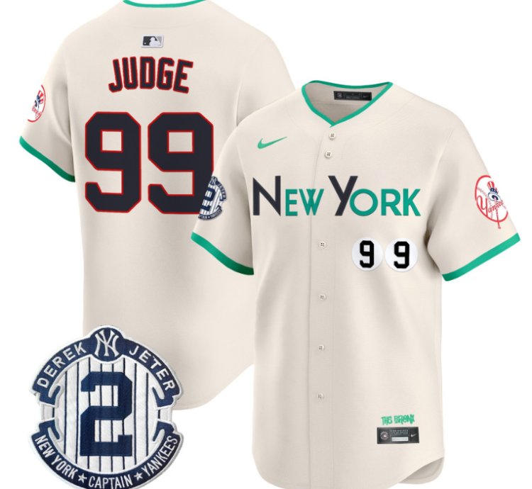 Aaron Judge Jersey 99 New York Yankees City Connect Vapor Premier Limited Stitched Cream