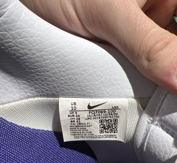 Nike Air Force 1 Low Cpfm White Size 10 2024