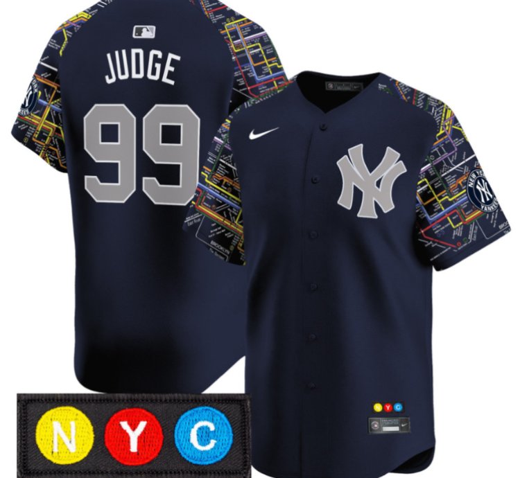 Aaron Judge Jersey 99 New York Yankees Subway Style Vapor Premier Limited Stitched