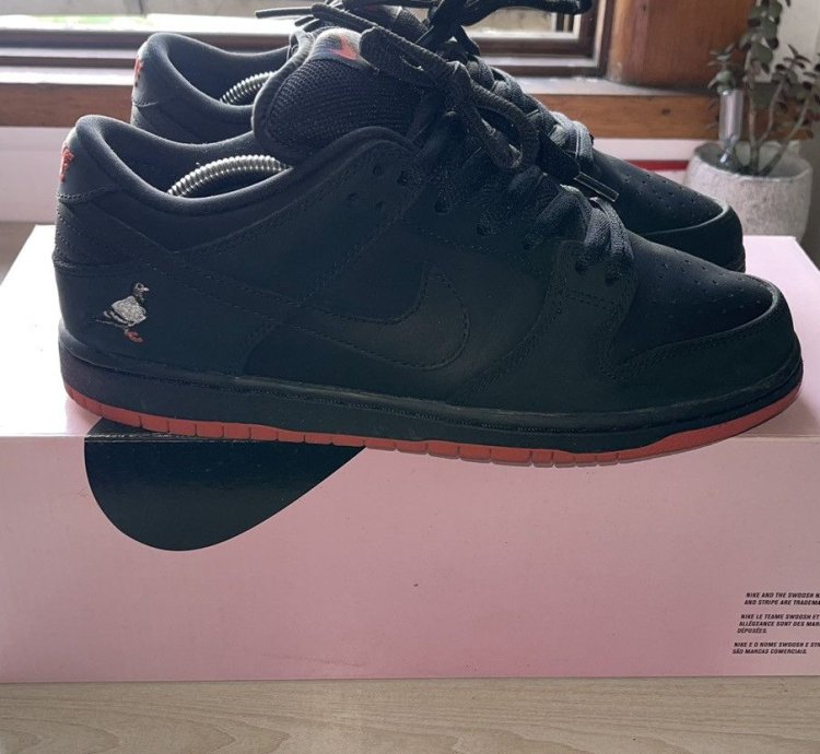 Nike Sb Dunk Low Trd Qs Pigeon Black-sienna Size Mens Us7