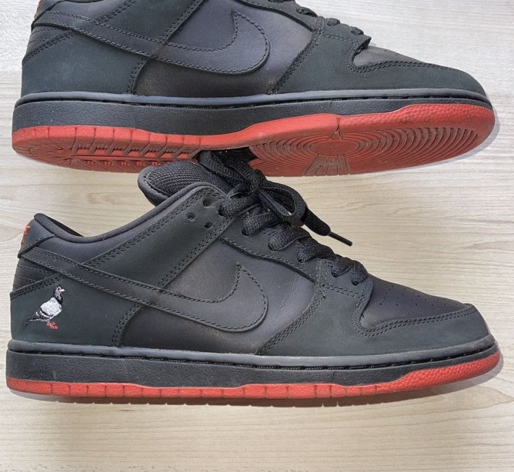 Nike Sb Dunk Low Trd Qs Pigeon Black-sienna Size Mens Us7