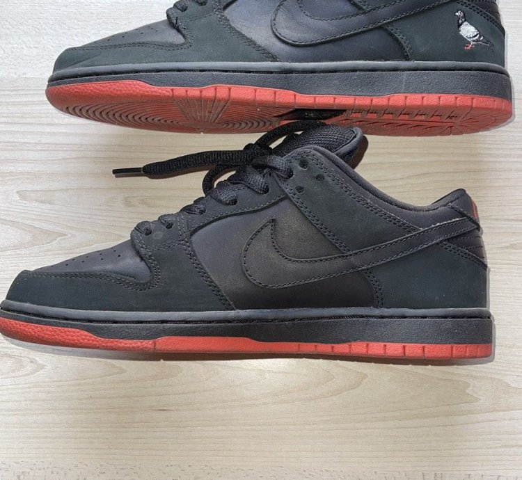 Nike Sb Dunk Low Trd Qs Pigeon Black-sienna Size Mens Us7