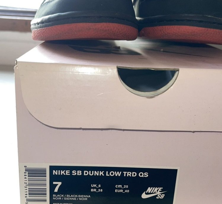 Nike Sb Dunk Low Trd Qs Pigeon Black-sienna Size Mens Us7
