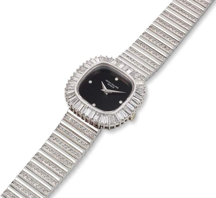 Patek Philippe White Gold And Diamond Bracelet Watch Ref 4432 1g