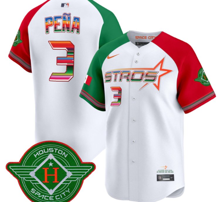 Jeremy Pena Jersey 3 Astros 2025 City Connect Mexico Vapor Premier Limited Stitched Alternate