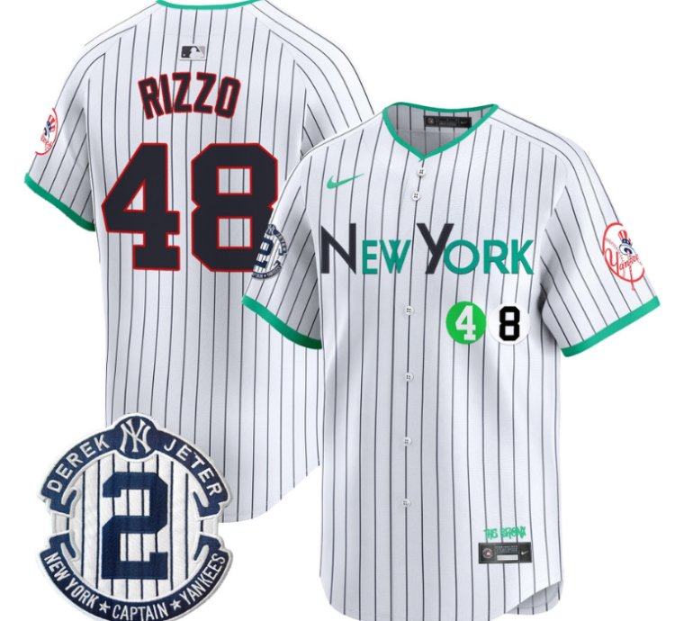 Anthony Rizzo Jersey 48 New York Yankees City Connect Vapor Premier Limited Stitched Pinstripe