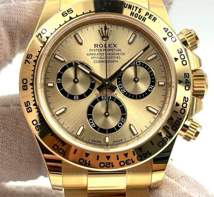 Rolex Daytona Unworn Cosmograph Daytona 40mm Champagne Dial Yellow Gold 126508 Box Papers 2024