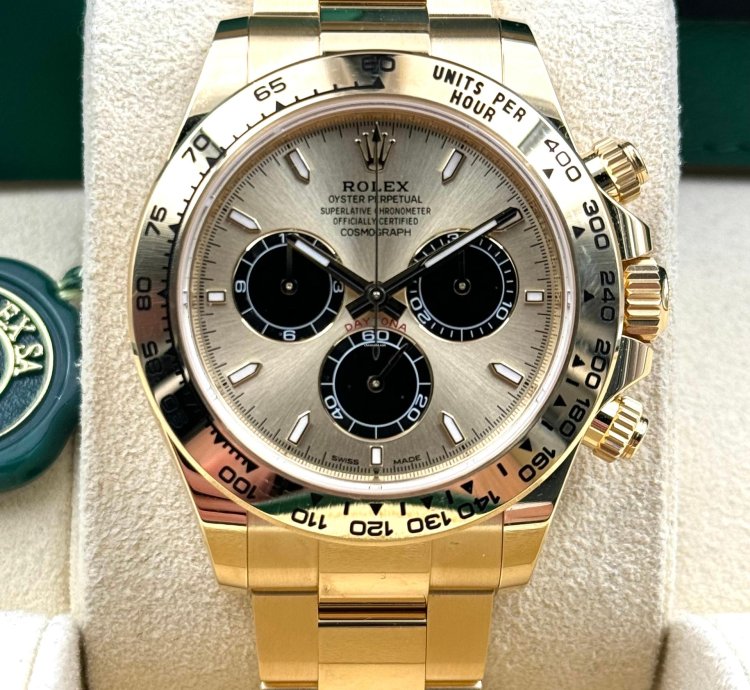 Rolex Daytona Unworn Cosmograph Daytona 40mm Champagne Yml Dial Yellow Gold 126508 Box Papers 2024
