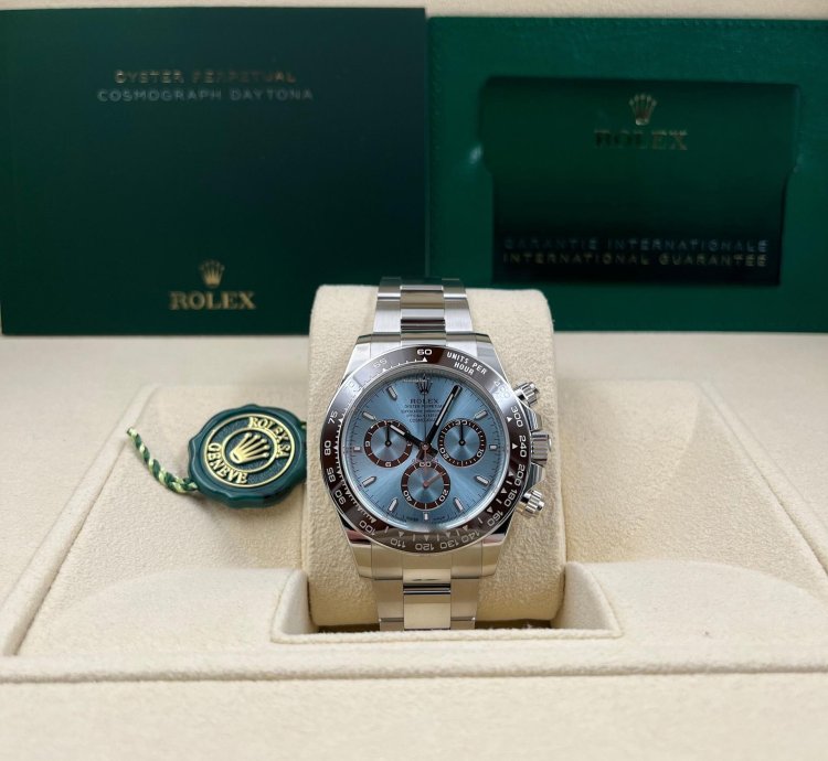 Rolex Daytona Unworn Cosmograph Daytona 40mm Ice Blue Dial Platinum Bracelet 126506 Box Papers 2025