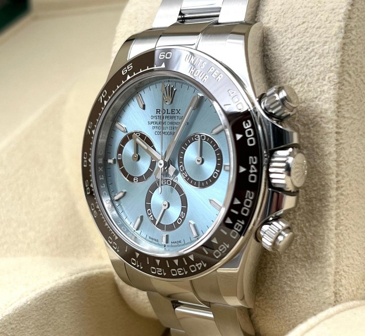 Rolex Daytona Unworn Cosmograph Daytona 40mm Ice Blue Dial Platinum Bracelet 126506 Box Papers 2025