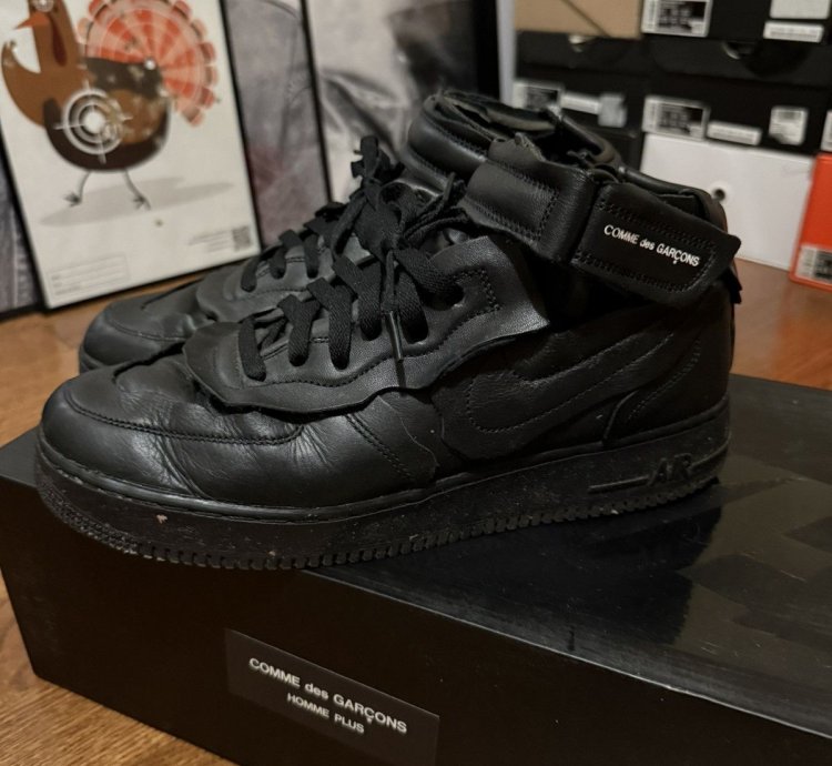 Nike Air Force 1 Mid Comme Des Garcons Black