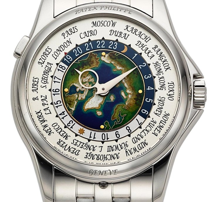 Patek Philippe World Time 39 5mm 5131 1p-001 Platinum Men Watch